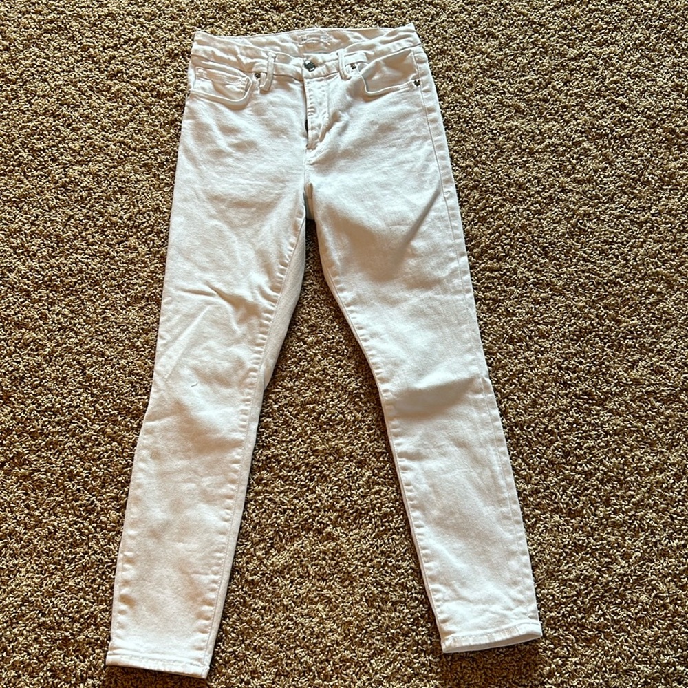 Good American white skinny jeans